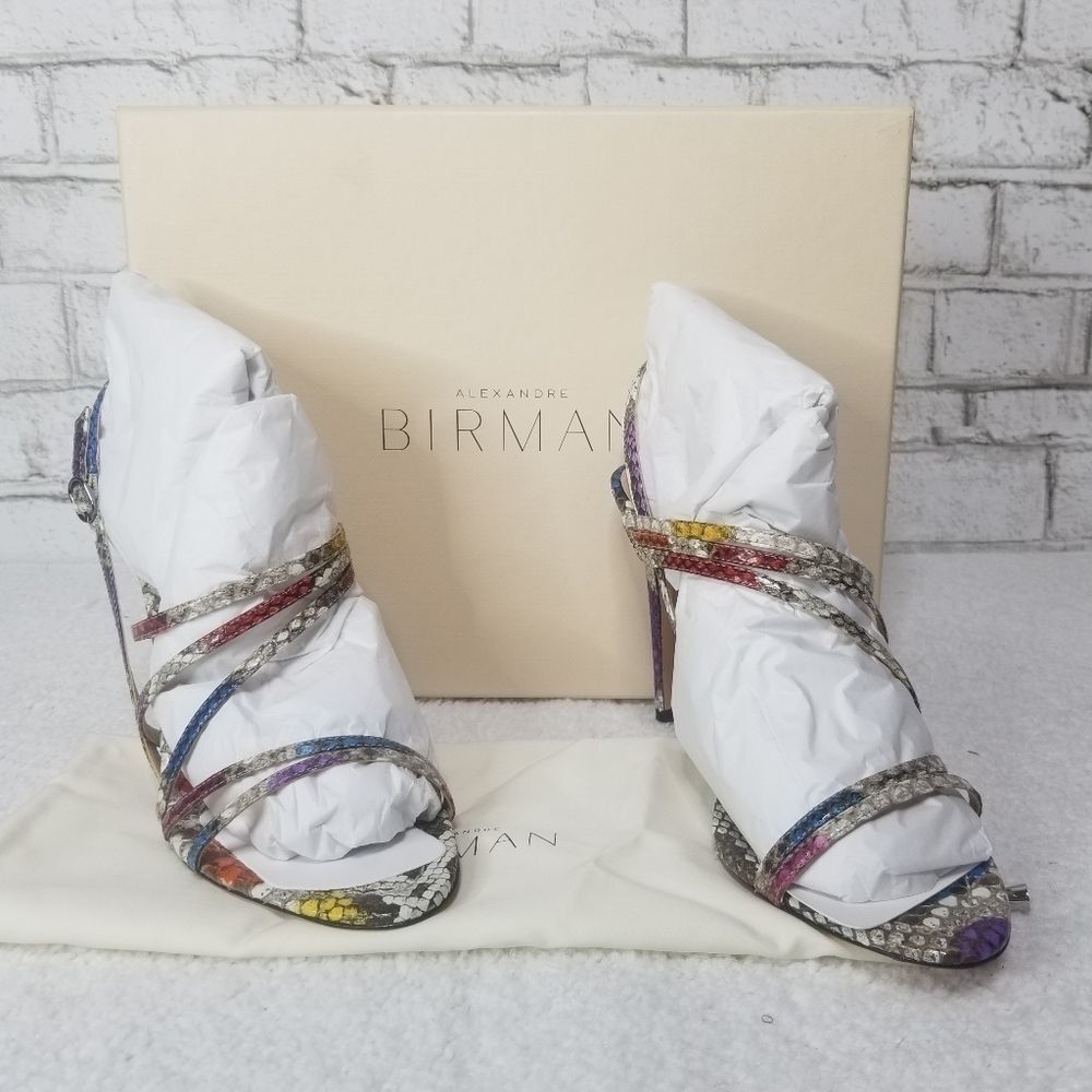Alexandre Birman Python Slingback Sandals NWT - image 11